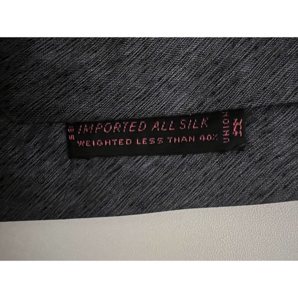 Vintage Leighton Gray Mens‎ Necktie Imported Silk - Picture 3 of 6